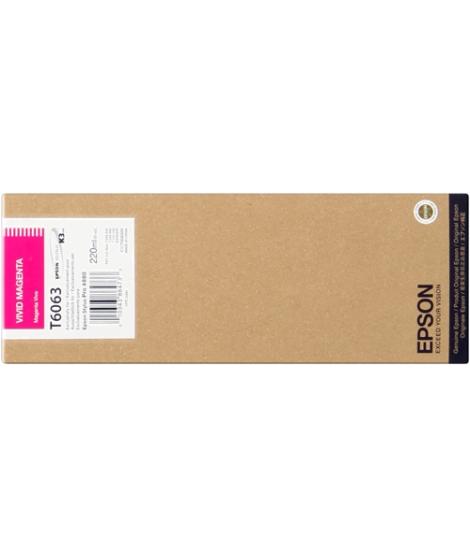 Epson T6063 Magenta Vivido Cartucho de Tinta Original - C13T606300