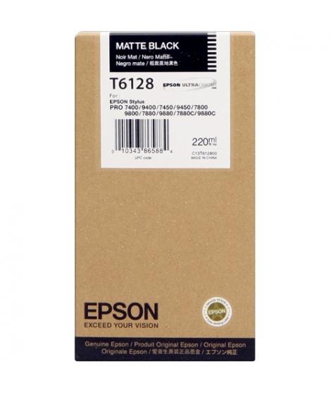 Epson T6128 Negro Mate Cartucho de Tinta Original - C13T612800