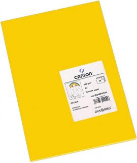 Canson Guarro Pack de 50 Cartulinas Iris A4 de 185g - 21x29.7cm - Color Gualda