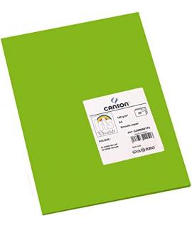 Canson Guarro Pack de 50 Cartulinas Iris A4 de 185g - 21x29.7cm - Color Verde Billar