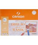 Canson Minipack de 10 Hojas de Dibujo Basik Liso A3 - 29,7x42cm - 130g - Color Blanco