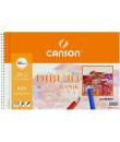 Canson Bloc de Dibujo Basik A4 con Recuadro - Album de Espiral Microperforado - 23x32.5 cm - 120 Hojas - 130g - Color Blanco