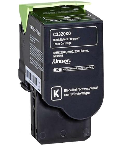 Lexmark C2325C2425C2535MC2325MC2425MC2535MC2640 Negro Cartucho de Toner Original - C2320K0