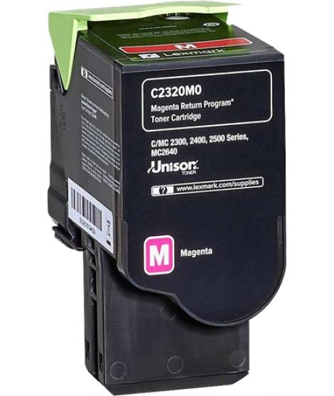 Lexmark C2325/C2425/C2535/MC2325/MC2425/MC2535/MC2640 Magenta Cartucho de Toner Original - C2320M0