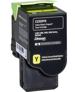 Lexmark C2325/C2425/C2535/MC2325/MC2425/MC2535/MC2640 Amarillo Cartucho de Toner Original - C2320Y0