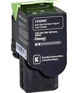 Lexmark C2325C2425C2535MC2325MC2425MC2535MC2640 Negro Cartucho de Toner Original - C232HK0