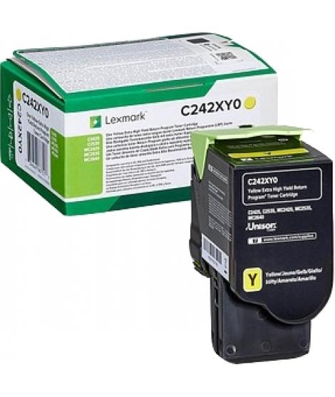 Lexmark C2425C2535MC2425MC2535MC2640 Amarillo Cartucho de Toner Original - C242XY0