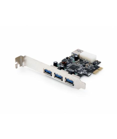Conceptronic Tarjeta PCI Express con 3 Puertos USB 3.0 Delanteros y 1 Puerto USB 3.0 Interno
