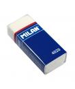 Milan 4020 Goma de Borrar Rectangular - Miga de Pan - Suave Caucho Sintetico - Faja de Carton Azul - Envuelta Individualmente