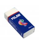 Milan 4020A Goma de Borrar Rectangular - Miga de Pan - Suave - Caucho Sintetico - Faja de Carton Azul - Dibujos Surtidos -