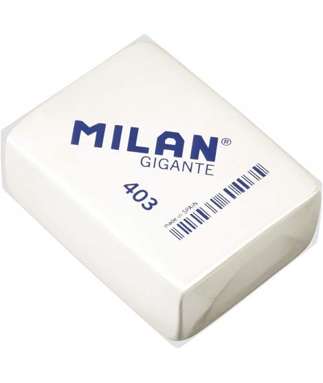 Milan 403 Goma de Borrar Gigante - Miga de Pan - Suave Caucho Sintetico - Color Blanco