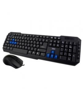 3Go Drile Pack USB Teclado Multimedia + Raton 3 Botones - Uso Ambidiestro