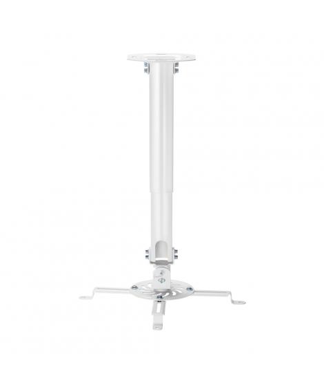 Aisens Soporte Universal Giratorio - Inclinable y Extensible de Techo para Proyector - Hasta 13.5Kg - Color Blanco