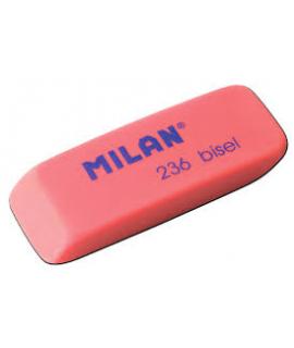 Milan Nata 236 Goma de Borrar Biselada - Plastico - Colores Fluorescentes Surtidos