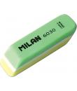 Milan Nata 6030 Goma de Borrar Biselada Bicolor - Plastico - No Daña el Papel - Colores Surtidos