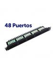 Cromad Patch Panel 48 Puertos Krone Cat 6 1U UTP 19"