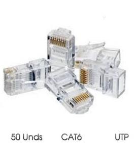 Cromad Conector para Cable de Red RJ45 Cat.6 UTP 8 50uds.