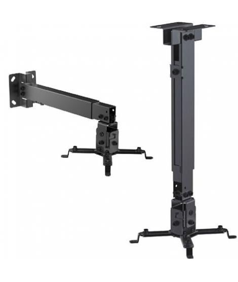 Cromad Soporte de TechoPared para Proyector - Extensible e Inclinable - Peso Max. 20kg