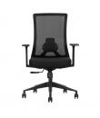 Cromad Silla Concisa y Comoda - Ajuste Total al Cuerpo - Soporte Lumbar Ajustable - Reposabrazos en Forma de T - Asiento de Alta