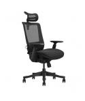 Cromad Senior SE1100 Silla de Oficina - Altura y Profundidad de Asiento Ajustable - Reposacabezas, Reposabrazos 3D y Soporte Lum