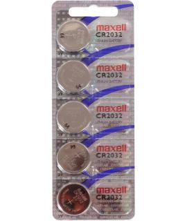 Maxell Pack de 5 Pilas Litio de Boton CR2032 3V