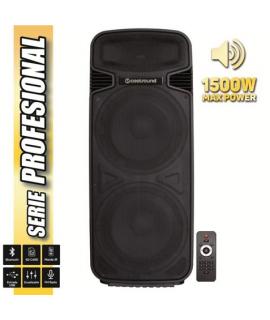 Coolsound Pro 500 Altavoz Autoamplificado Bluetooth 1500W 2x15" 450W RMS - USB, SD, Entrada Mic. Jack 6.3mm - Mando a