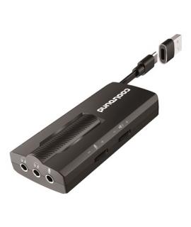 Coolsound Tarjeta de Sonido Externa 7.1 USB-C - Adaptador a USB-A - Entradas  Microfono, Auriculares 3.5mm 3 pin, Auricular +