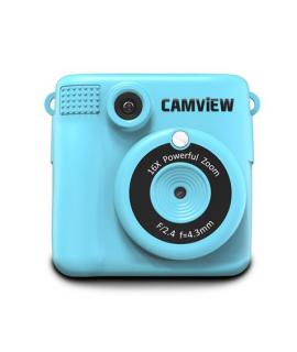 Camview Camara Instantanea Creativa - Impresion Instantanea - Filtros y Marcos - Juegos - Pantalla LED 2.4" - Soporta Memorias M
