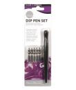 Daler Rowney Simply Pack de 1 Porta Pluma y 5 Plumillas - Color Negro