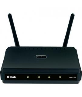 D-Link Punto de Acceso Wireless N - Boton WPS - Programacion Wi-Fi para el Ahorro Energetico - Color Negro