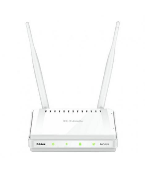 D-Link Punto de Acceso Wireless N - Puerto RJ45 - 2 Antenas Externas - Boton WPS - Color Blanco