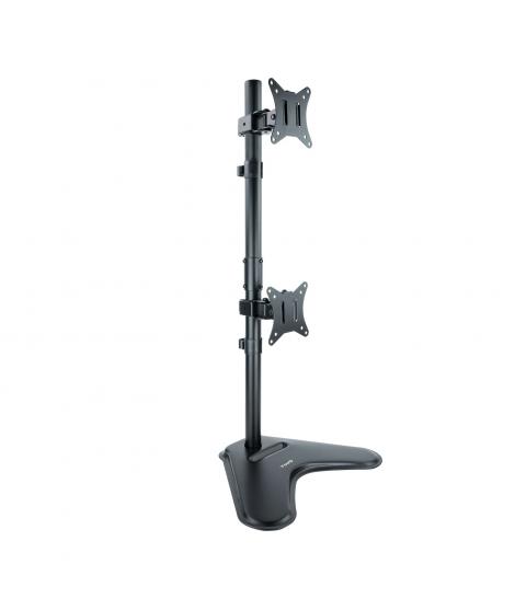 Tooq Soporte de Mesa para 2 Monitores en Vertical de 17"-32" - Giratorio e Inclinable - Peso Max 9kg x Brazo - VESA 100x100mm