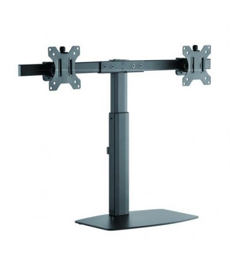 Tooq Soporte de Mesa para 2 Monitores de 17"-27" - Regulacion de Altura por Piston de Gas - Gestion de Cables - Peso Max 6kg x B