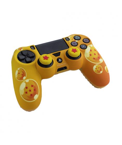 FR-TEC Combo Pack Dragon Ball Z PS4 Carcasa Rigida Protectora + Grips para Agarre de Dedos - Diseño Oficial Dragon Ball - Pegati