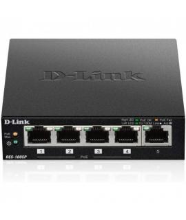 D-Link Switch 5 Puertos Fast Ethernet 1 Puerto Habilitado para PoE