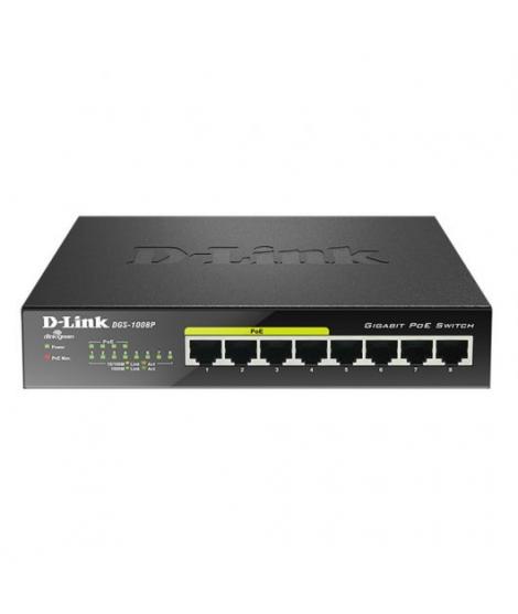 D-Link Switch 8 Puertos Gigabit 101001000 Mbps - PoE