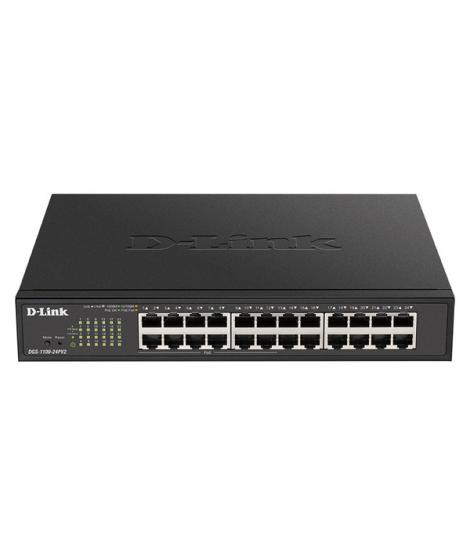 D-Link Switch Semigestionable 12 Puertos Gigabit PoE 100W + 12 Puertos Gigabit