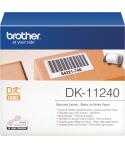 Brother DK11240 - Etiquetas Originales Precortadas Multiproposito Grandes - 102x51 mm - 600 Unidades - Texto negro sobre fondo b