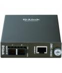 D-Link Conversor de Medios Gigabit RJ-45 a Fibra Optica SC