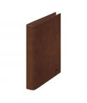Dohe Carpeta de 2 Anillas Mixtas 25mm Folio Natural - Carton Forrado - Papel Impreso y Plastificado - Color Cuero