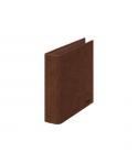 Dohe Carpeta de 2 Anillas Mixtas 40mm Cuarto - Carton Forrado - Papel Impreso y Plastificado - Color Cuero