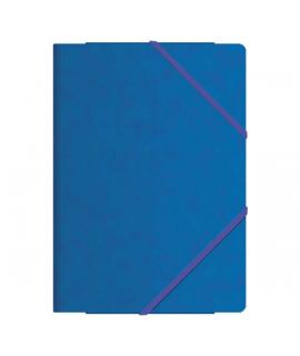 Dohe Carpetas de Gomas con Tres Solapas - Tamaño Folio - Fabricadas en Cartulina de Primera Calidad - Plastificadas - Cierre de 
