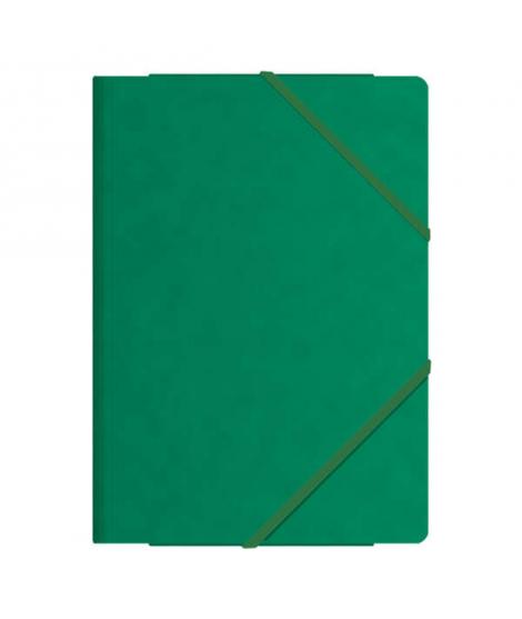 Dohe Carpetas de Gomas con Tres Solapas - Tamaño Folio - Cartulina de Primera Calidad - Plastificadas - Cierre de Gomas Planas