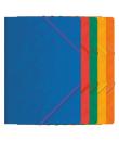 Dohe Carpeta de Gomas con Tres Solapas - Tamaño Folio - Fabricada en Cartulina de Primera Calidad - Plastificada - Cierre de Gom