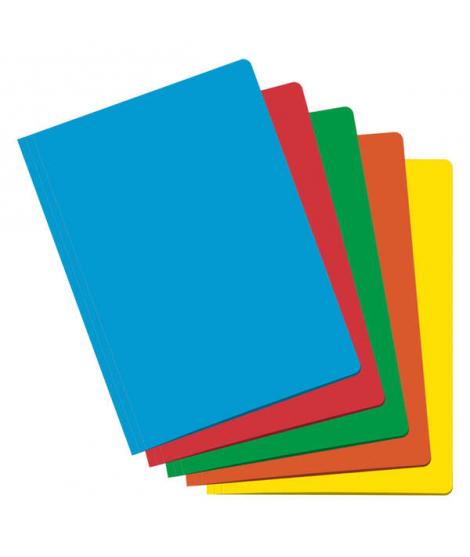 Dohe Subcarpetas Fabricadas en Cartulina de 180gr - con Ranura para Fastener - Resistente y Duradera - Ideal para Organizar Docu