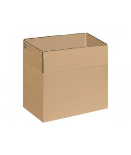 Dohe Caja de Embalaje de 4 Solapas - 3mm de Canal - Fabricadas en Carton Marron - Resistente y Duradero