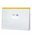 Dohe Bolsa Zipper Apaisada PVC Transparente 200 Micras - Tamaño Folio - Apertura Superior - Cierre Zip Hermetico