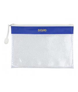 Dohe Bolsa Cremallera PVC - 24x17.5mm - Resistente al Agua - Ideal para Documentos A5