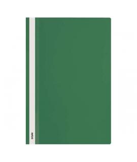 Dohe Dosier con Fastener de Polipropileno - Tamaño Folio - Cubierta Transparente y Trasera Opaca - Ideal para Organizar Document