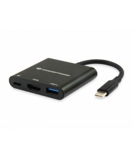 Conceptronic Adaptador Multipuerto USB-C a HDMI  USB-C  USB3.0 - Resolucion 4K - Plug & Play